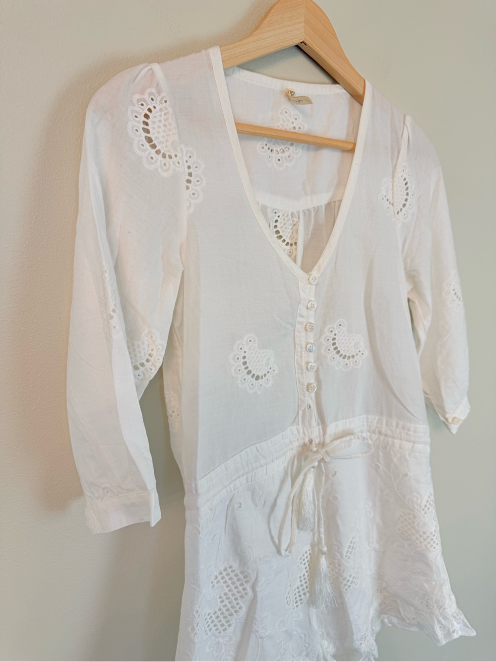 Spell & The Gypsy Indian Summer Anglaise Eyelet Playsuit Romper XS - Picture 5 of 10